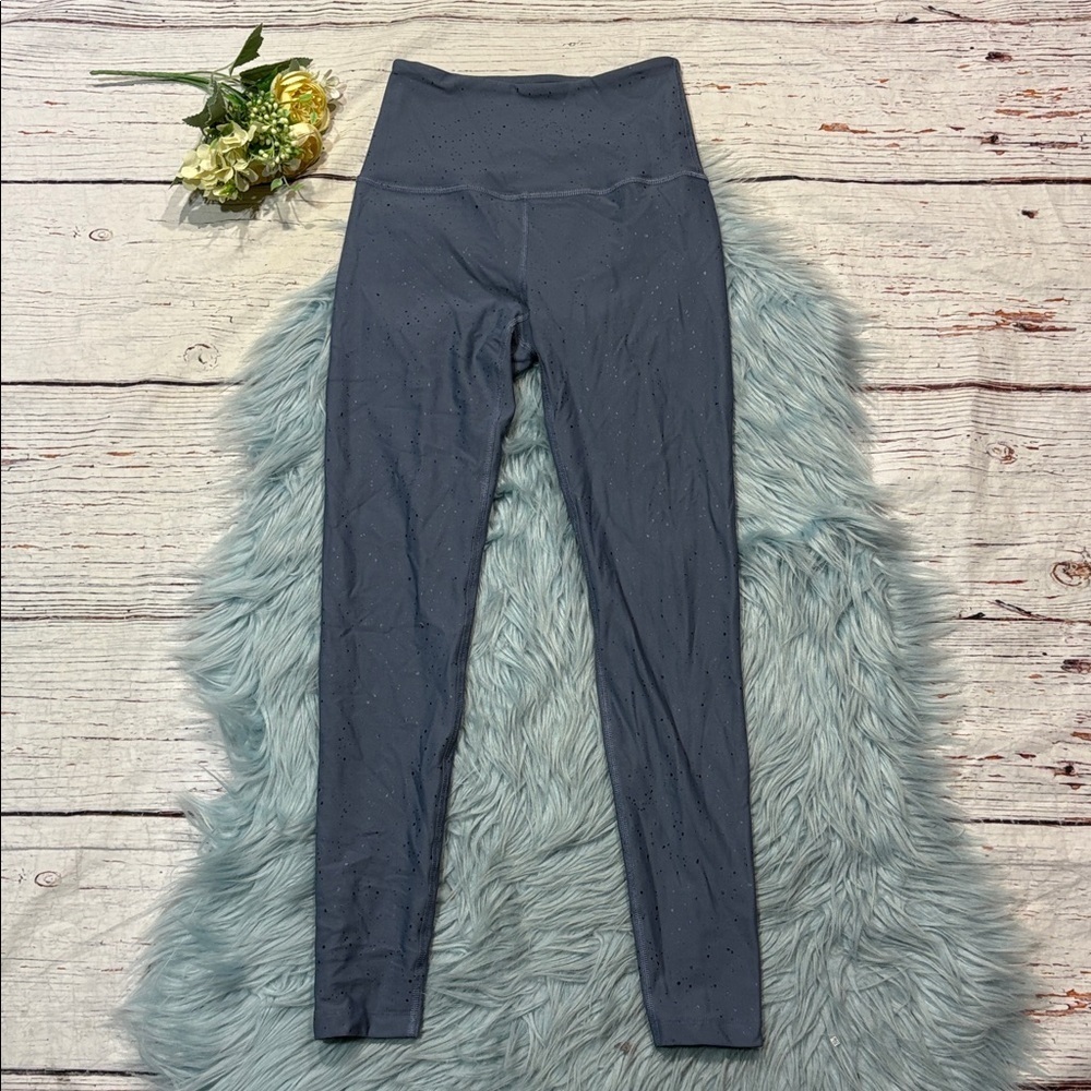 Beyond Yoga Blue Alloy Sparkle High Waisted 7/8 Leggings